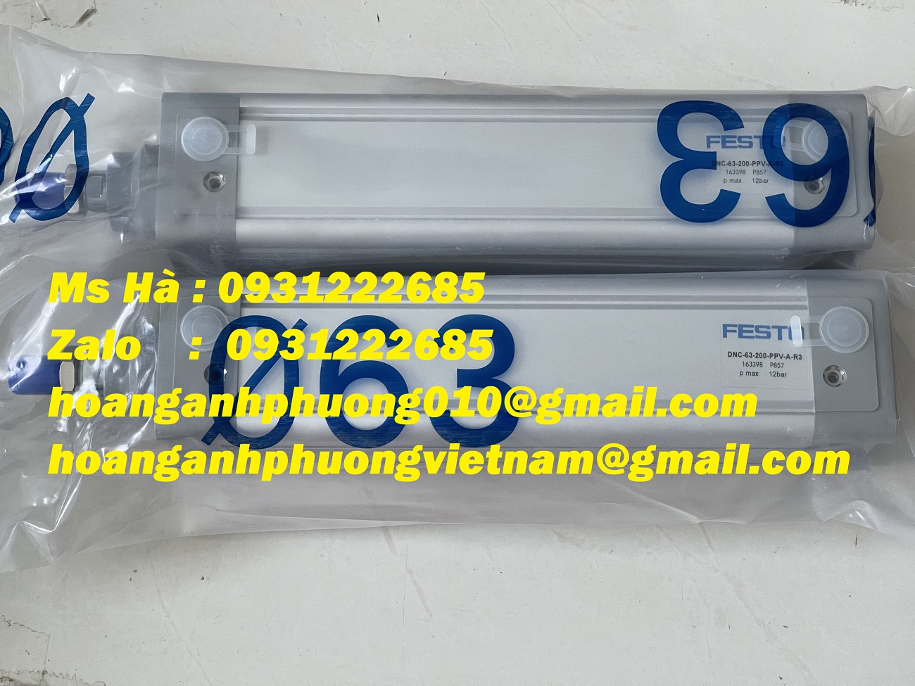 Hàng nhập mới - Xy lanh khí DNC-63-200-PPV-A-R3 hãng Festo